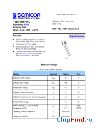Datasheet 2N5151L manufacturer Semicoa